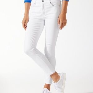 NWOT Tommy Bahama Ella Twill High-Rise White Ankle Jeans Size 4